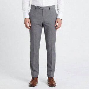 Classic Men's Gray Slim Dress Pants